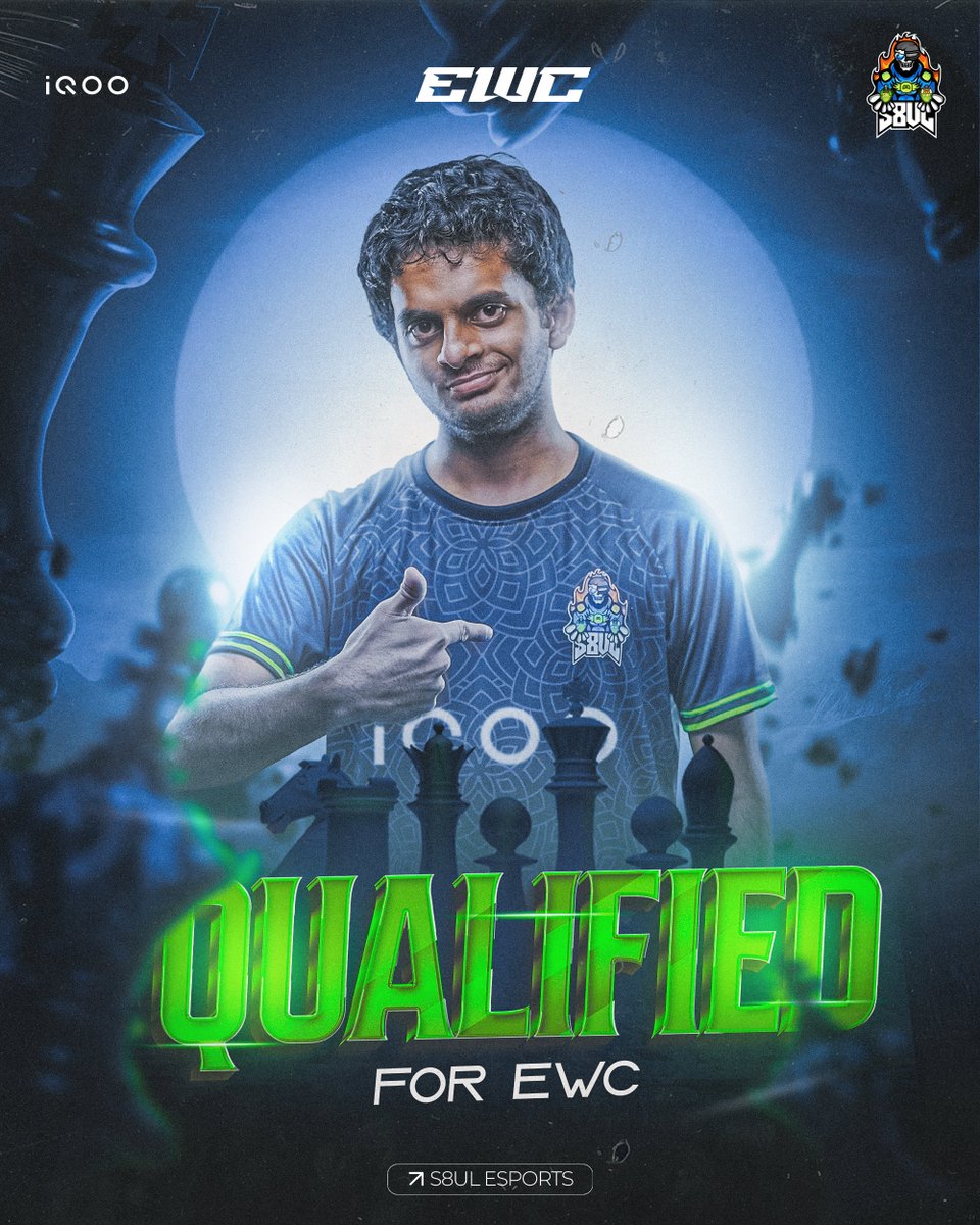 S8ulesports's tweet image. The Young Prodigy delivers!

@NihalSarin has officially qualified for the ESPORTS WORLD CUP: Chess Main Event 🏆
The grind begins now — eyes locked on that EWC Trophy! 🚀

#Gameshuru #Gameशुरु #EWC2025 #S8ULFTW #iQOOS8UL