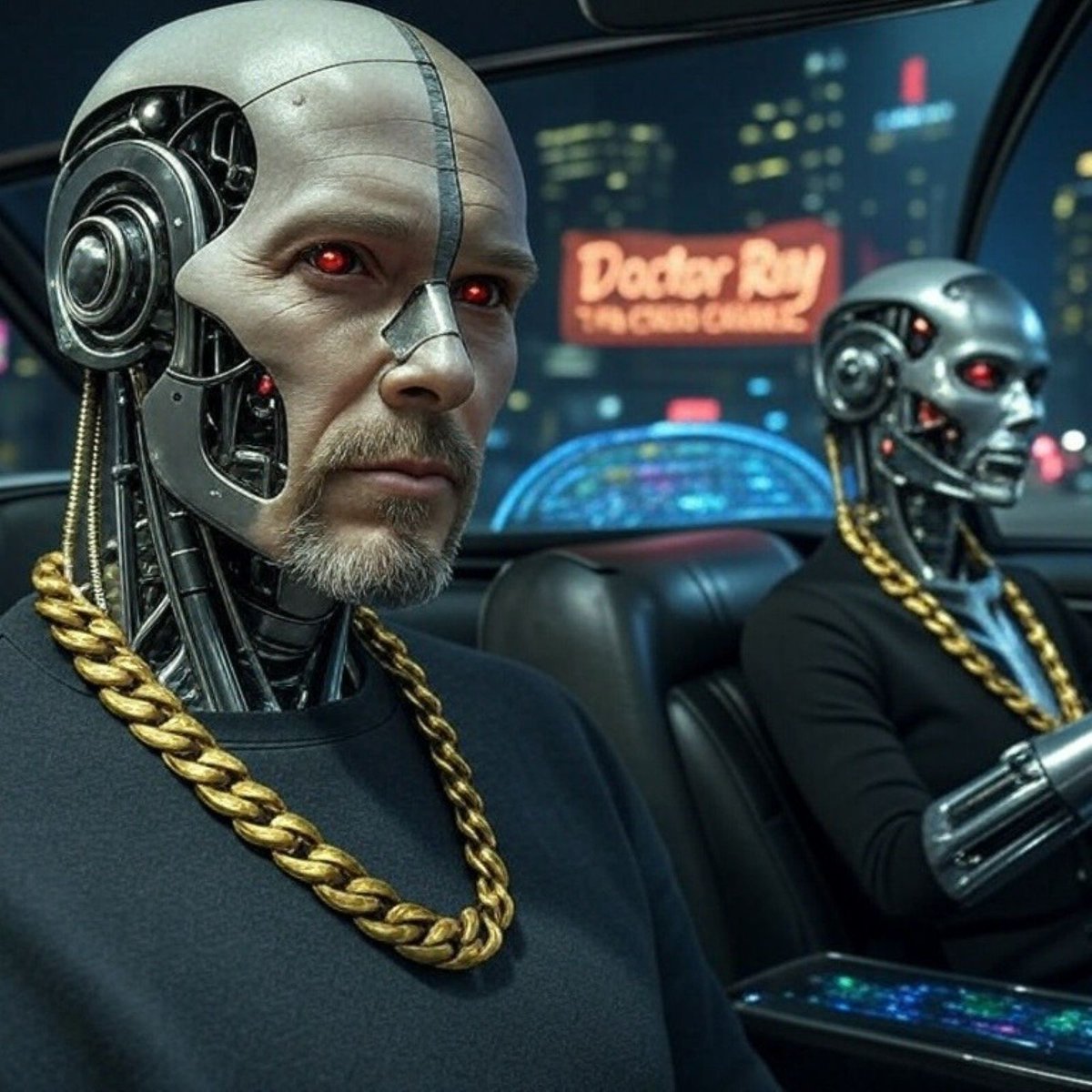 DrNoMask's tweet image. In the 90s Dr. Dre released The Chronic
Today in 2025 Dr. Ray is releasing The Cyborg Chronicles
It's a full 14 track A.I. Album that I made. I'll post the first few songs and videos at 530.😎
TTYL! 🫡