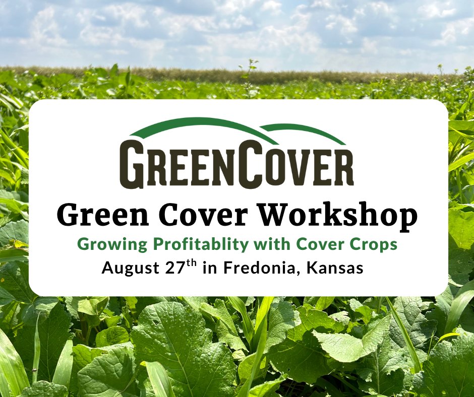 Green Cover is hosting two free workshops in August!

Join us in Soldier, Kansas on August 20th at Red Rock Guest Ranch and then we'll also be holding a workshop in Fredonia, KS on August 27th at the Wilson County Old Iron Club! 

At these workshops you can expect robust