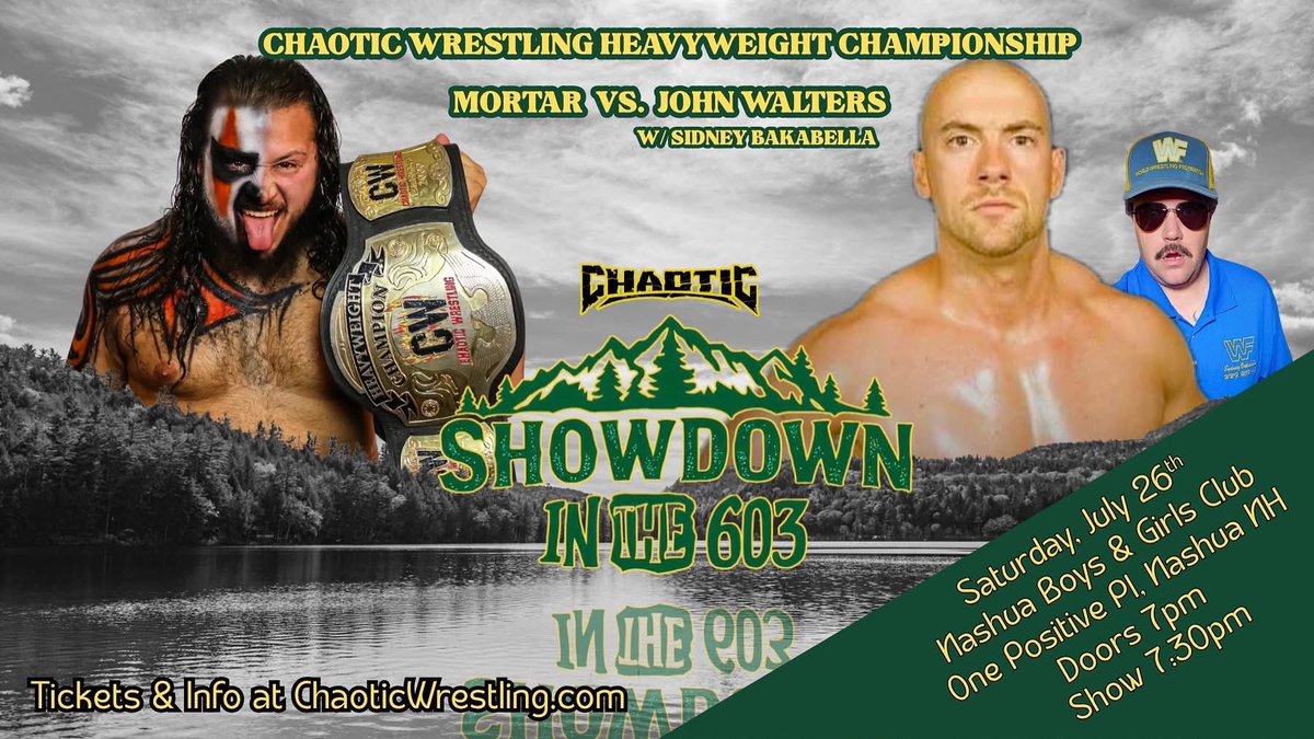 IAMMORTAR's tweet image. Tonight in Nashua we break into new territory. It’s new school vs old school. Chaotic’s past vs Chaotic’s Future. I’ve been a fan of John Walter’s since I was 12. Tonight is a special night for me and my wrestling wish list. LFG!!!!!
.
.
.
#indywrestling #prowrestling #wwe #aew…
