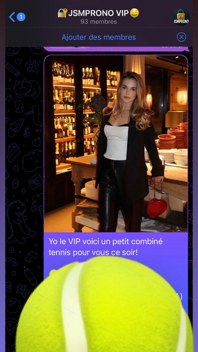 JSMProno's tweet image. 🎾On va chercher le PERFECT dans le VIP avec un combiné tennis pour ce soir
🚨Pour nous rejoindre: Dm moi en écrivant « VIP », c’est simple et gratuit🥳
👤Nombre de membres: 93
#TeamParieur