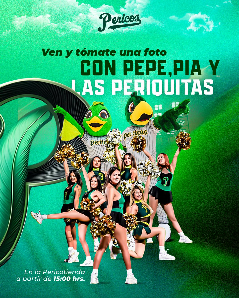 Pericos_Oficial's tweet image. Ven a la Pericotienda y tómate una foto con Pepe, Pía y las Periquitas. 📸
15:00 horas ⏳
#FuerzaPericos 🦜