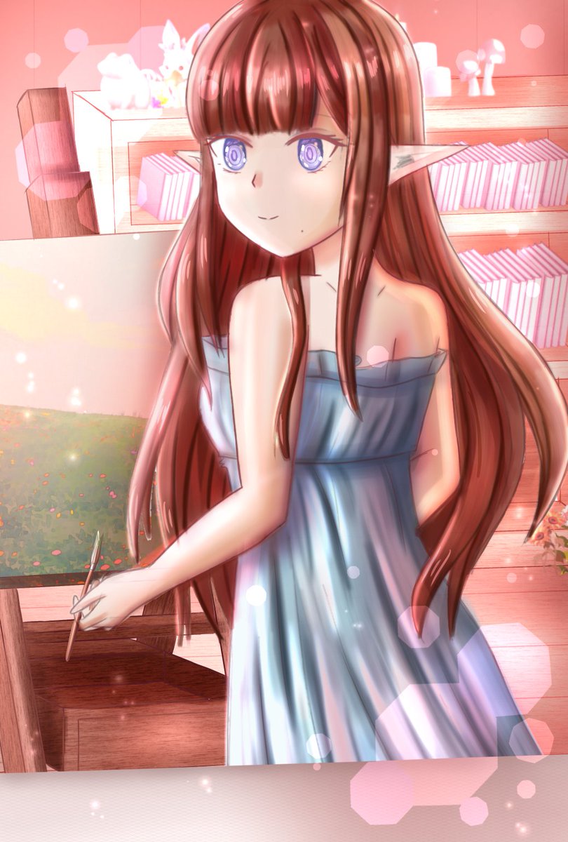 DrawingOleander's tweet image. Painting ^^