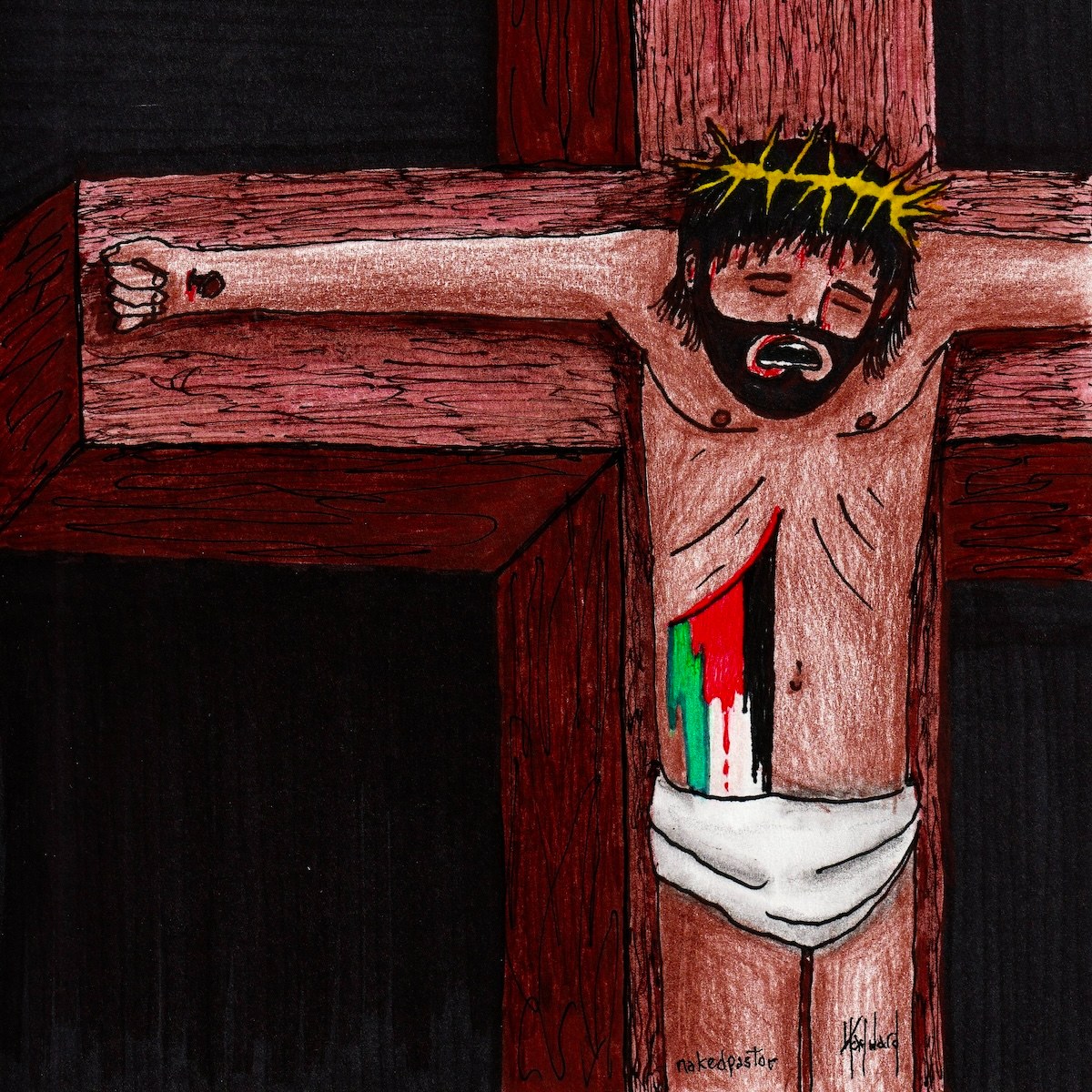 I call this available original drawing Sufferer.

#gaza