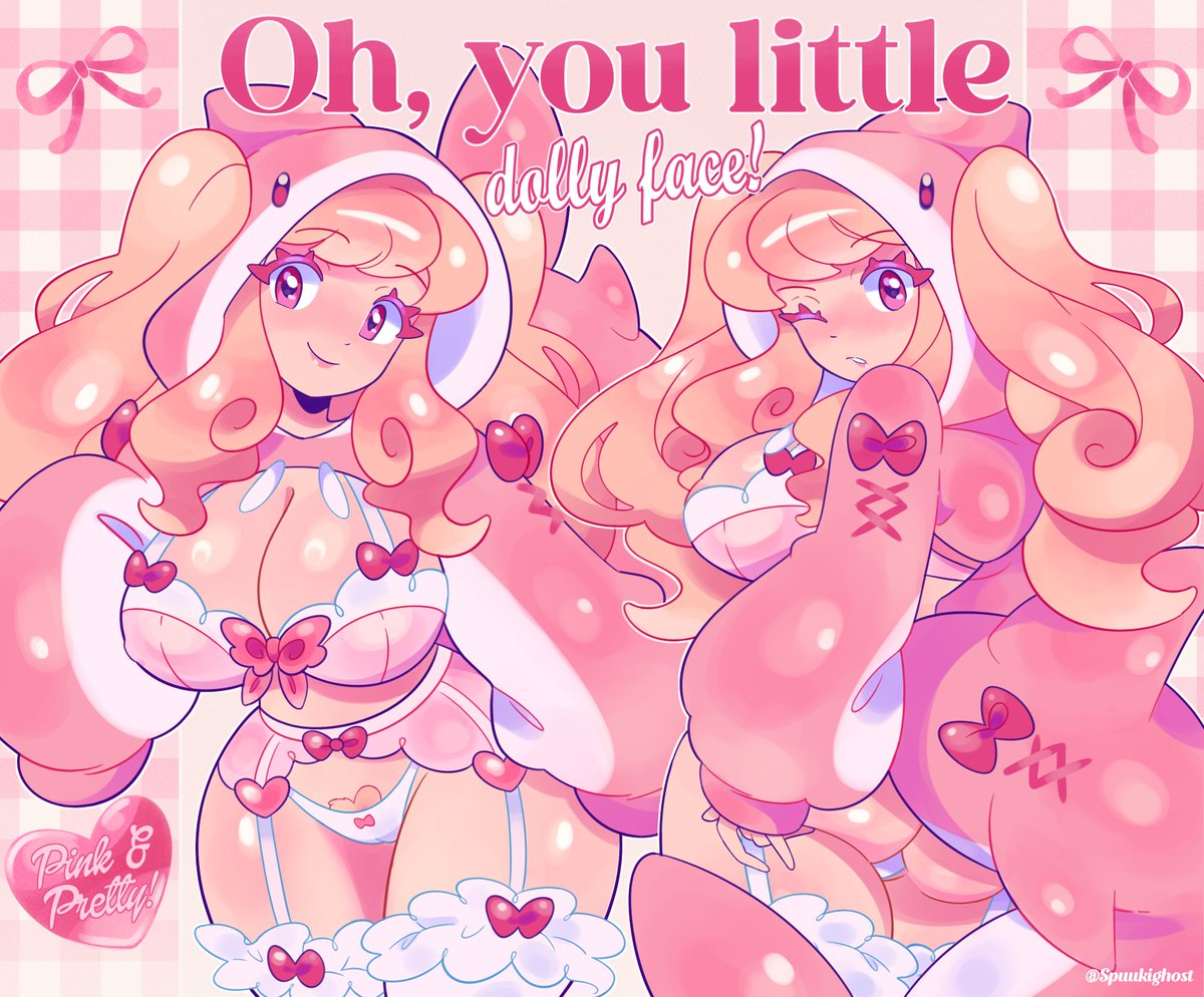 Spuukighost's tweet image. 🎀🩷 Oh, you little dolly face~! 𐙚 ‧₊˚ ⋅ 🦈