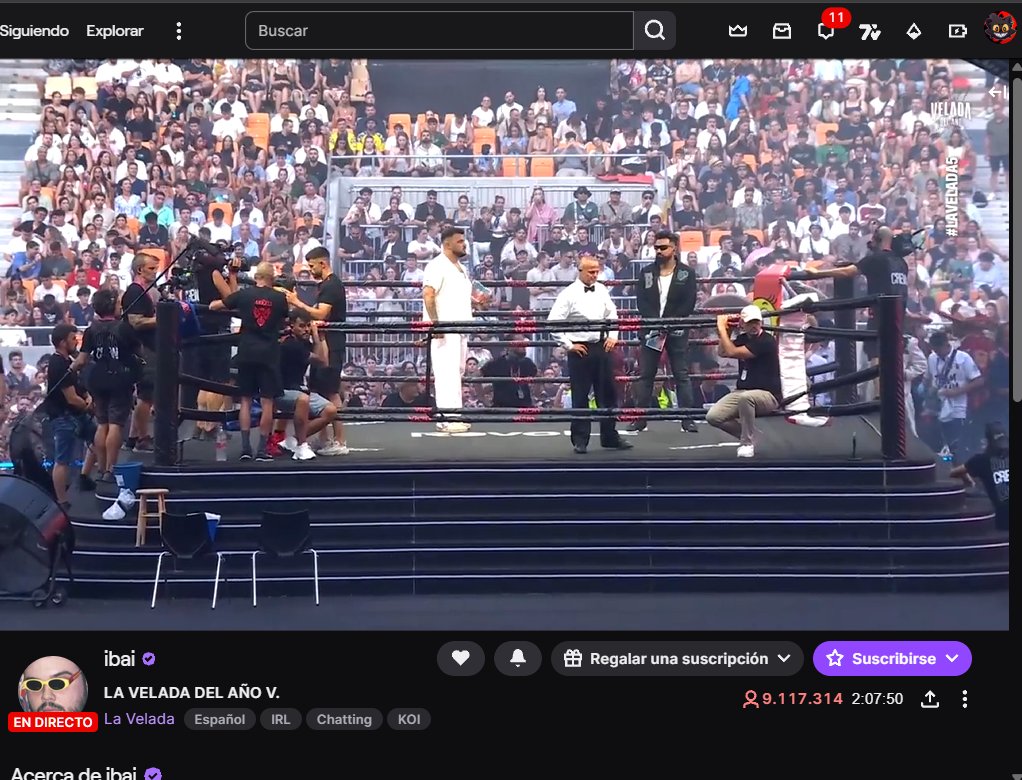 zubitooo's tweet image. Hay 9 millones viendo la velada?