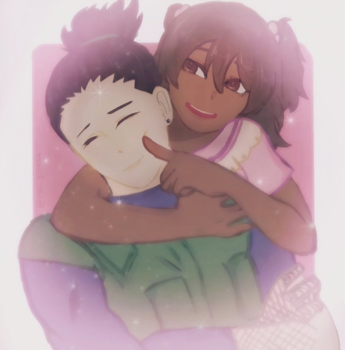 softforshika's tweet image. operation: annoy shikamaru = success ♡ #yumetwt #riakotwt 

art by @/rio_yutaaa on tt