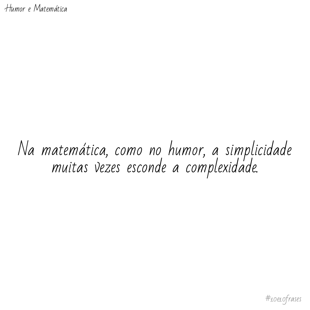 10e10Frases's tweet photo. Destaca que as aparências podem ser enganosas tanto em piadas quanto em equações.
#matematica #humor #simplicidade #complexidade #10e10frases
https://t.co/ODscJS5eNP https://t.co/FurVMQsG9R