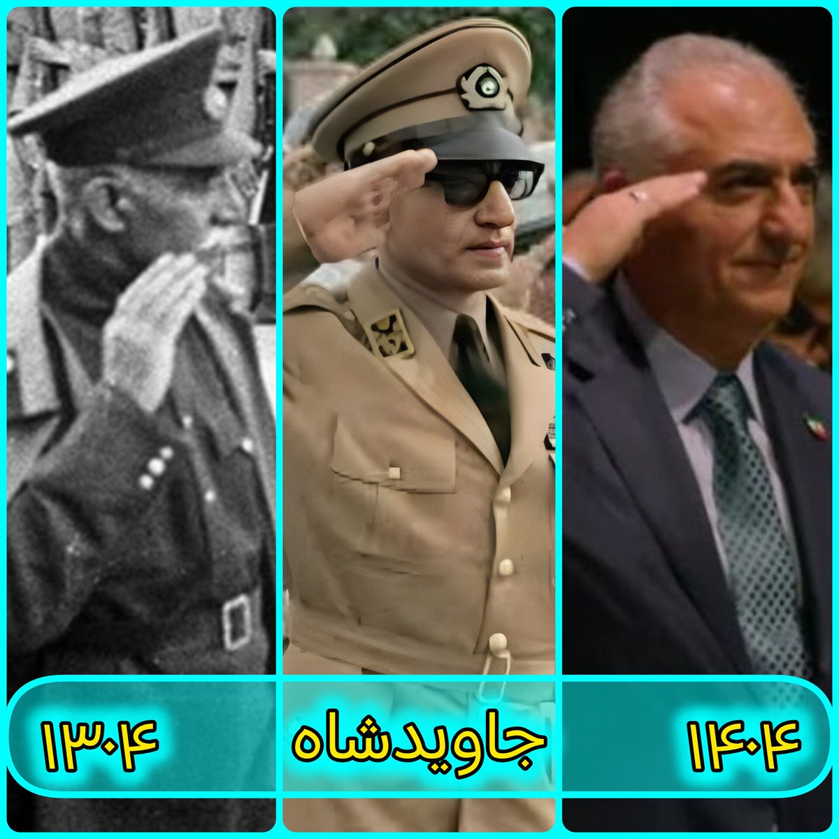 KingBacker1's tweet image. 🔴یکبار در سال ۱۳۰۴ رضاشاه پهلوی ایران را نجات داد و #پدر_ایران_نوین لقب گرفت🩵👑
اینبار در سال ۱۴۰۴ شاهزاده رضا پهلوی ایران را نجات خواهد داد ، او #پدر_ملت_ایران است🩵👑
از ۱۳۰۴ تا ۱۴۰۴ با #خاندان_ایرانساز_پهلوی