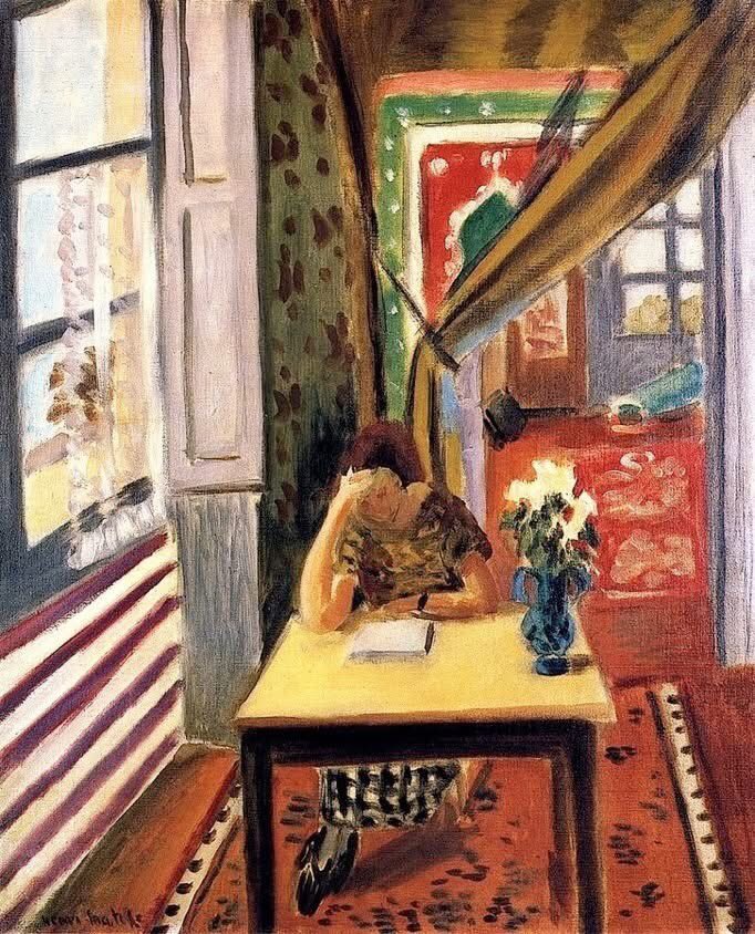 Henri Matisse, Reader Leaning Her Elbow on the Table