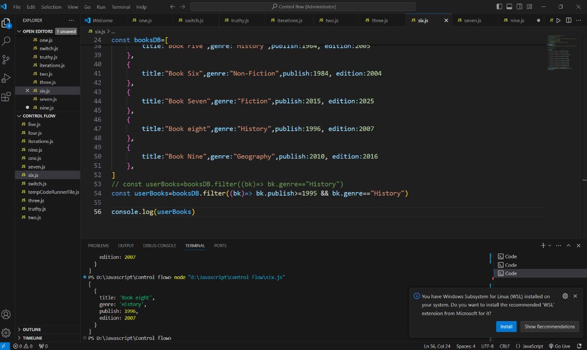 arpitrathore024's tweet image. Doing some JavaScript these days.
filter, map, and reduce are finally starting to click.
Tried out the DOM too kinda cool seeing the page respond to my code.
#javascript #learningjavascript #coding #programming #webdev #DeveloperLife #WebDevelopment