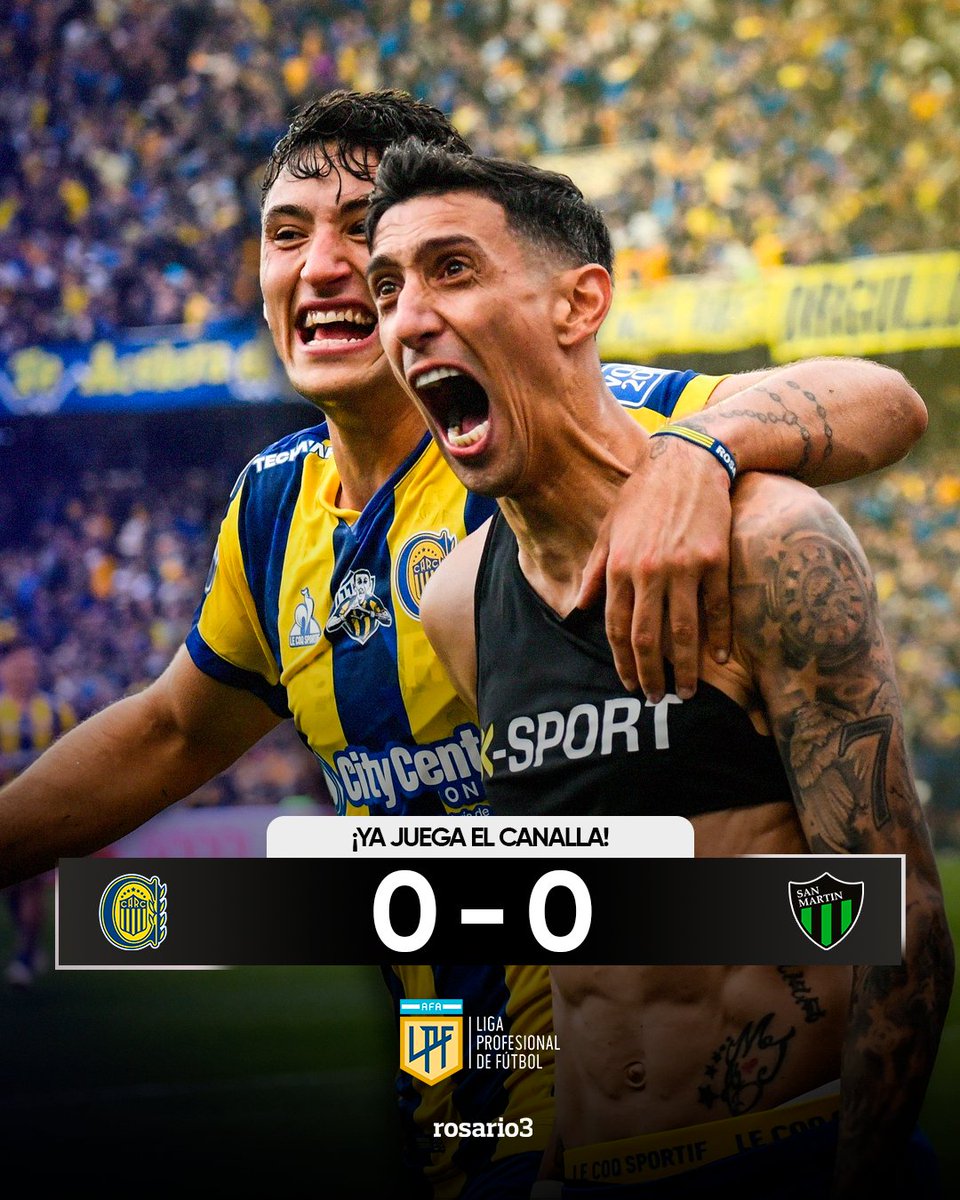 Rosariotres's tweet image. ⚽ ¡COMENZÓ EL PARTIDO! ⚽
👉Rosario Central se mide con San Martín de San Juan por la tercera fecha del Torneo Clausura en el Gigante. Con Ángel Di María entre los once, las novedades del equipo son el regreso de Malcorra y la aparición de Cantizano.
#rosario3