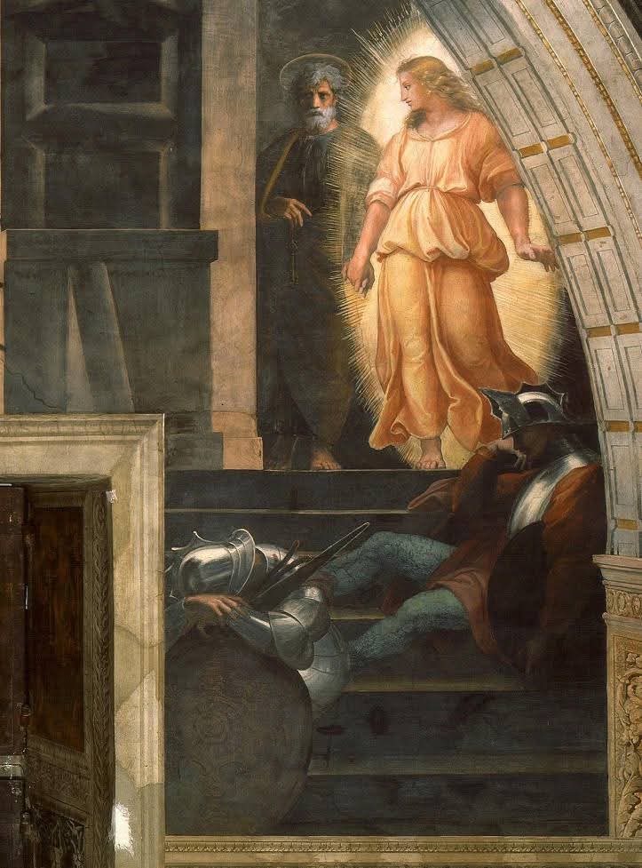 RamellaUgo's tweet image. Raffaello Sanzio. Liberazione di San Pietro 4 immagini vedere singolarmente