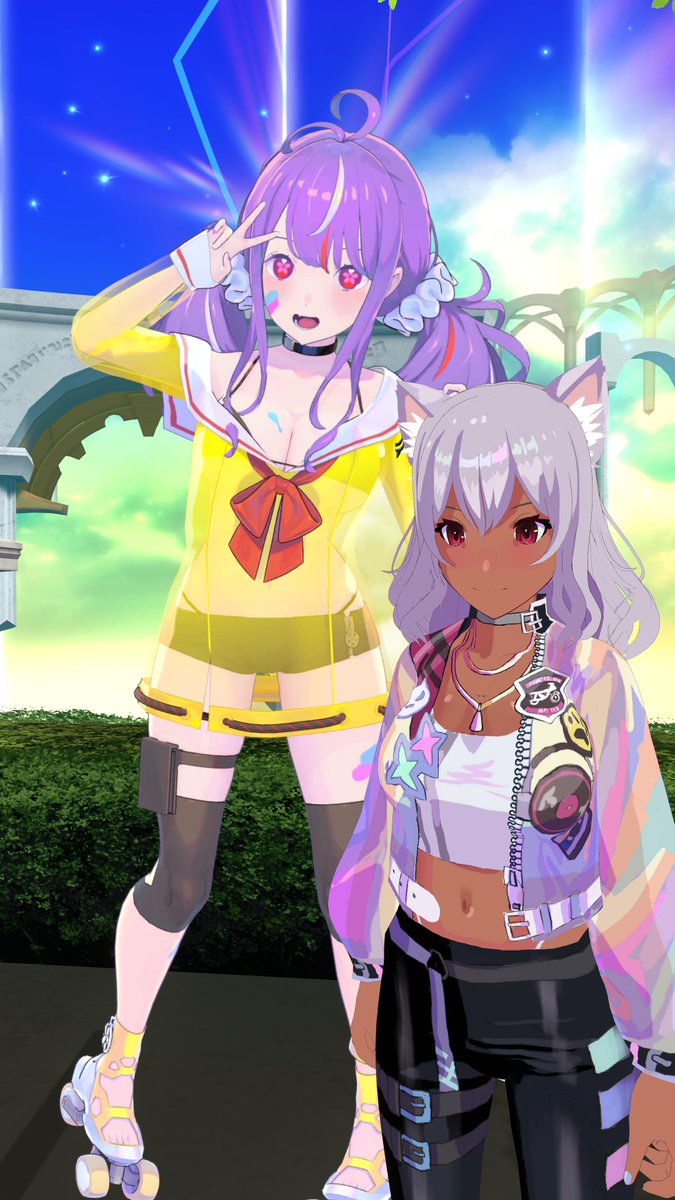 CelesAurion's tweet image. Wandering around VRChat while prepping things ^^