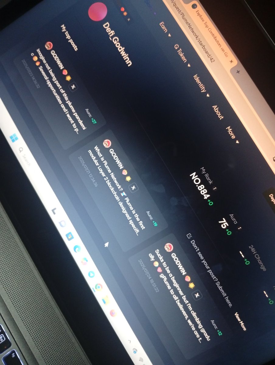 Defi_Godwinnn's tweet image. Aura farming on @plumenetwork 🙂‍↔️🪶

My guy told me not to fade plume, so I decided to lock in and grind harder 🔥

gPlume 🙂