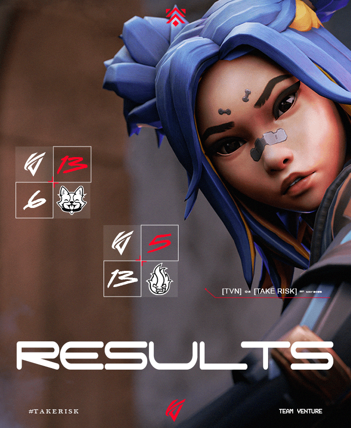 Premier Invite Ligi'nin 4. haftasını 1-1 kapatıyoruz. 

🆚 Rulers Of Fate / 13-6
🆚 S2G Akademi / 5-13

#TAKERISK | #TVNWIN