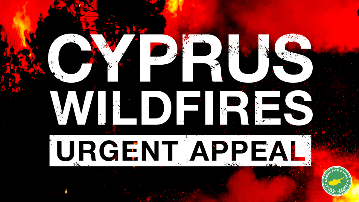 #CyprusWildfires: urgent appeal. Our deepest sympathy and support goes to all those affected by the catastrophic wildfires in Limassol District, #Cyprus. Donations can be made to support victims via the official Republic of Cyprus account. For details:  lobbyforcyprus.wordpress.com/2025/07/26/wil…