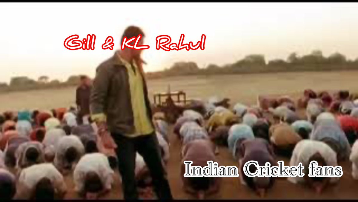 VOICEOFGODARI's tweet image. #KLRahul
Indian cricket fans to KL Rahul & Shubhman Gill: