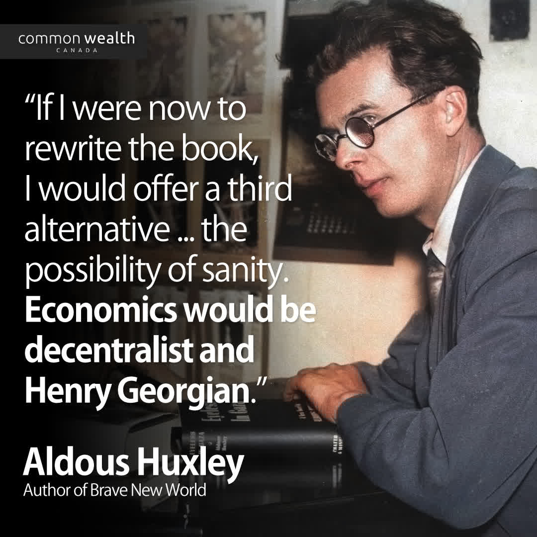 CommonWealth_ca's tweet image. The visionary author understood that taxing land instead of workers can steer us away from a dystopian future.