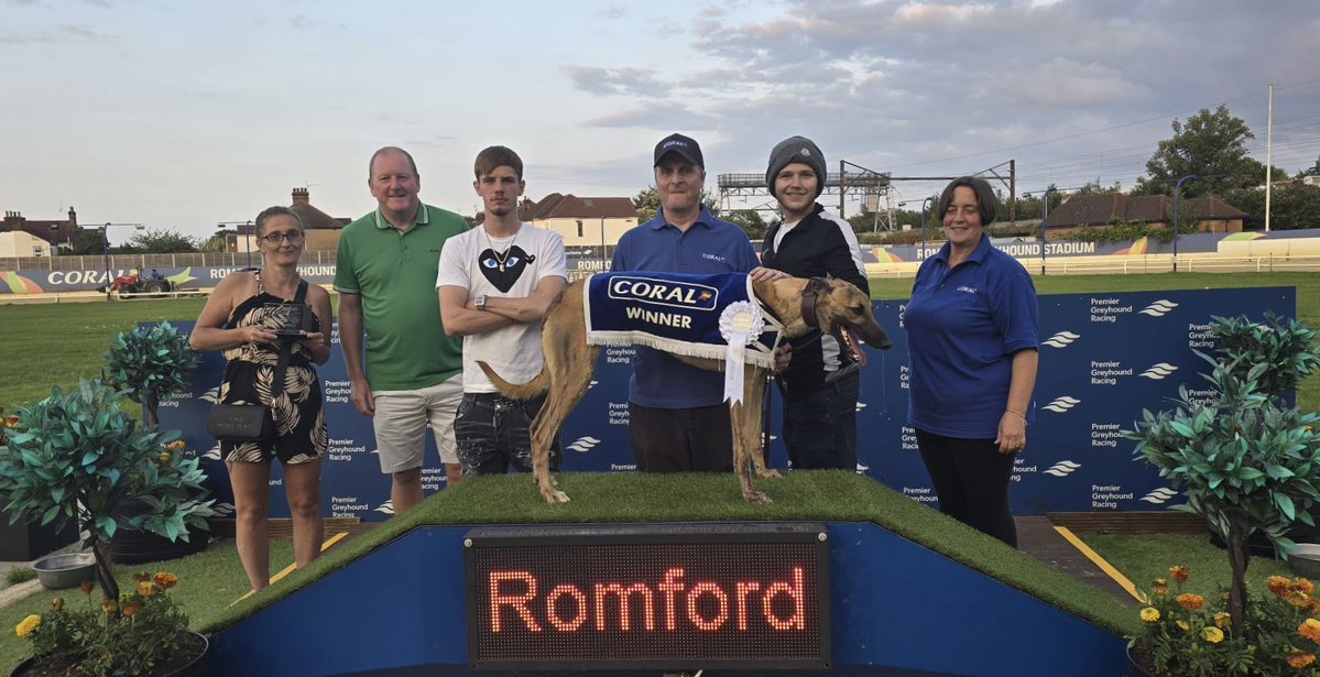 RomfordDogs's tweet image. ⭐️Winner of Race 5 - Romford Saturday 26th July 2025

🥇Trap 6 - MUSTANG SHARK

Trainer🏆- Allison Kelly-Pilgrim 
Owner(s)🐾- The Romford Relics 

Congratulations to Connections!💕