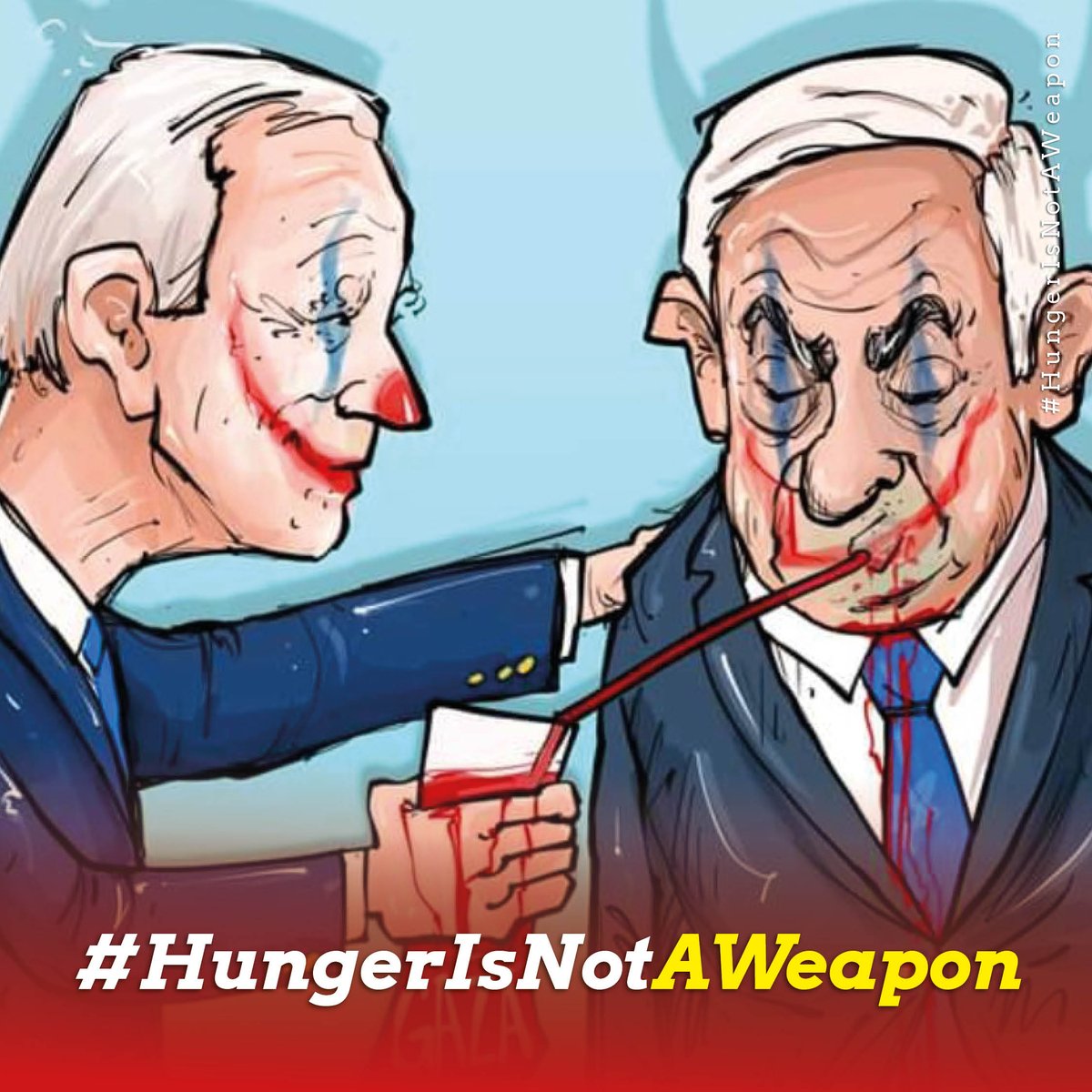 İsrail’in gıda ambargosu savaş suçudur.

Israel’s food blockade is a war crime.

الحصار الغذائي الذي تفرضه إسرائيل جريمة حرب.

#HungerIsNotAWeapon

<a href="/IOMchief/">Amy Pope</a>   <a href="/newhumanitarian/">The New Humanitarian</a> <a href="/robert_mardini/">Robert Mardini</a> <a href="/Lacroix_UN/">Jean-Pierre Lacroix</a> <a href="/jagan_chapagain/">Jagan Chapagain</a>