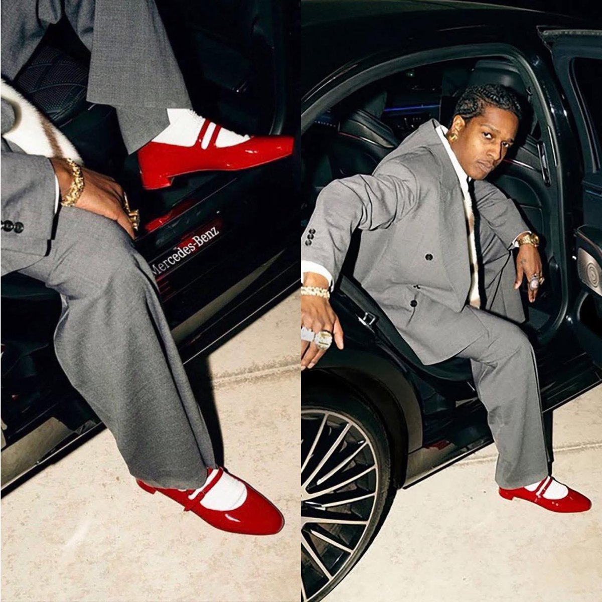 FlakkoPoetik's tweet image. ASAP ROCKY GOING VIRAL FOR HIS RECENT FIT WITH THE RED HIGH HEELS.👀