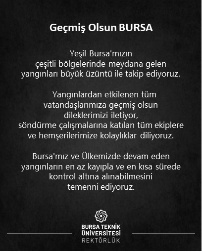 Geçmiş olsun Bursa...