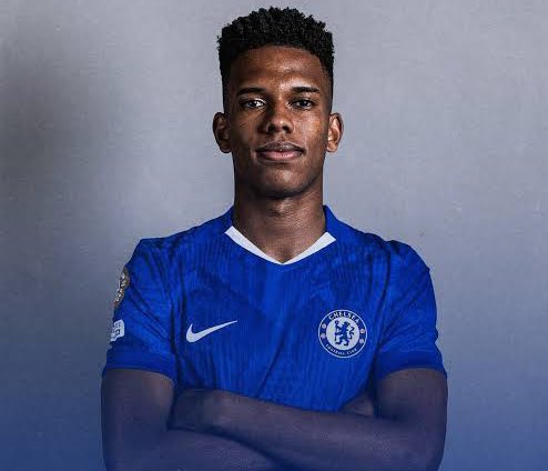 Tiamcfc's tweet image. Estavao will join Chelsea next week