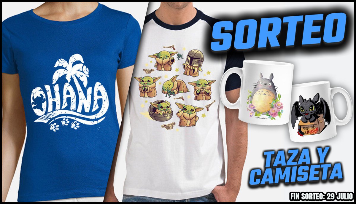 MagicMundi's tweet image. 🎁 Nuevo SORTEO 🎁
Puedes ganar una CAMISETA y una TAZA con los diseños que tú elijas
🔁 Solo tienes que hacer RT
✅ Y elegir tu diseño favorito 👉 latostadora.com/regalos-person…
Fin: 29 de julio