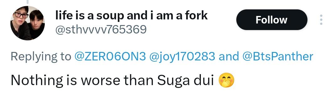 SugaProtectTeam's tweet image. 🚨 REPORT 🚨
It’s wild how many accounts claim to be armys but in the end they just hate on Suga
Hate » slurs and tropes / hateful references
Abuse & harassment » targeted harassment / insults / inciting harassment
• x.com/sthvvvv765369