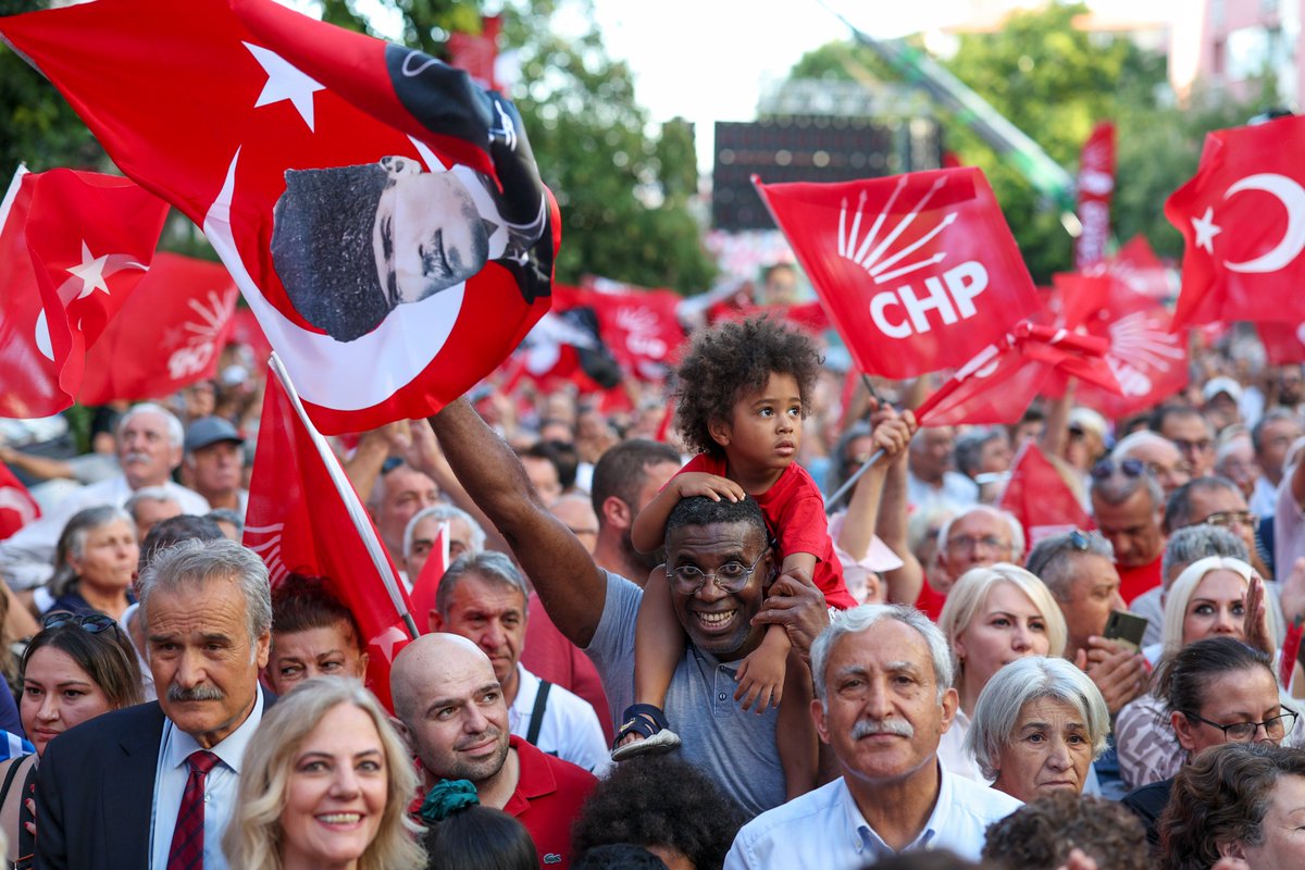 yurttastv1's tweet image. CHP&apos;nin Cumhurbaşkanlığı Aday Ofisi’nin açılışından renkli kareler