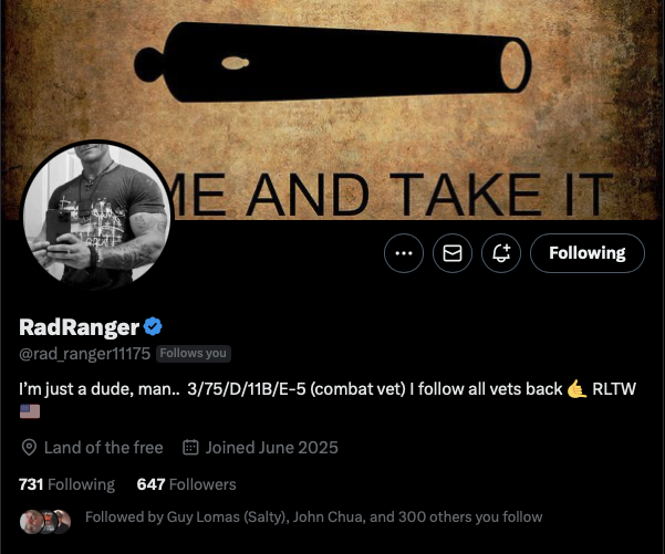 He's just a dude, man... But Rangers Lead The Way!

<a href="/rad_ranger11175/">RadRanger</a>