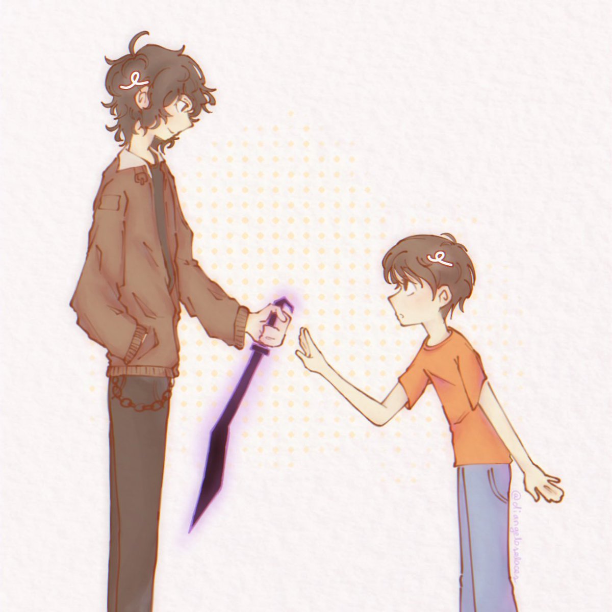 passing the torch to you ⭐️ #pjo #nicodiangelo