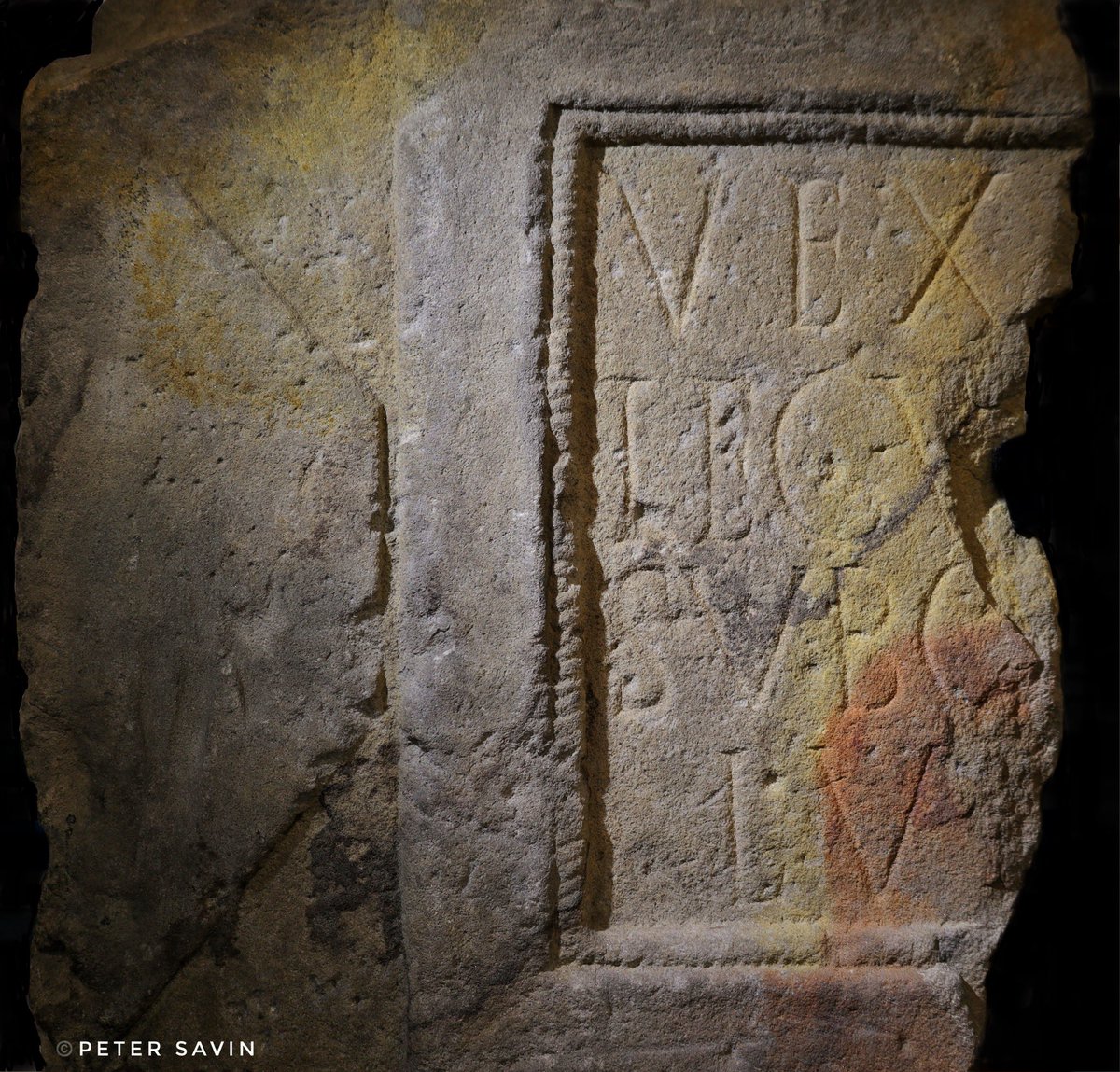 pete_savin's tweet image. The steps leading into the strong room under the headquarters building in the west compound at #Corbridge Roman town. The room would have held the soldiers pay and savings. A building inscription of the 6th legion dated AD192-202 was found inside during excavation. #RIB1163