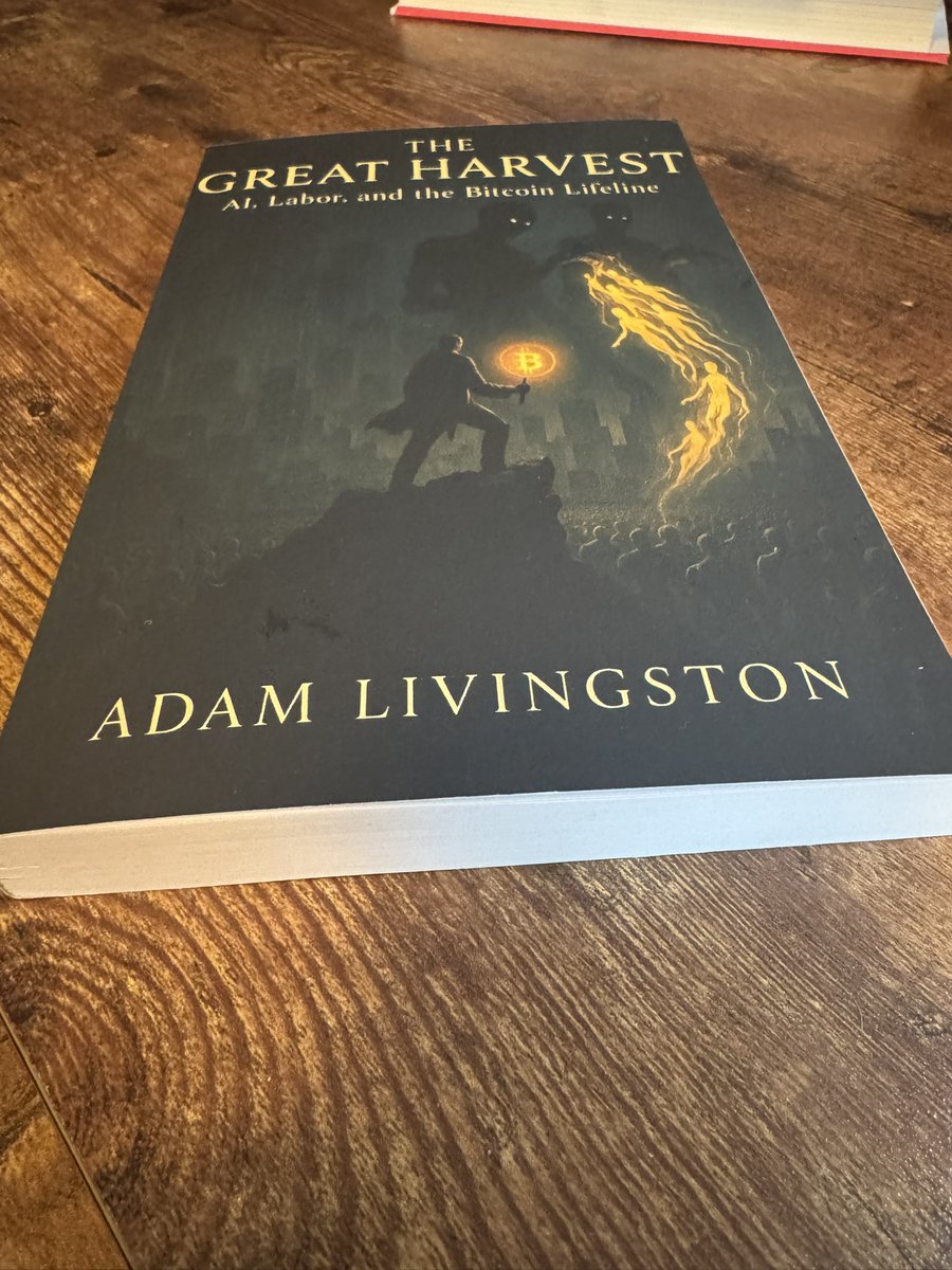 socraticBTC's tweet image. Just finished the Great Harvest by @AdamBLiv
You think his videos are cute and entertaining, while being insightful? I agree.
But this, a whole other level of insight.
It’s scary and inspiring.
If you think at all about AI and your role in the future, highly recommend! 👊