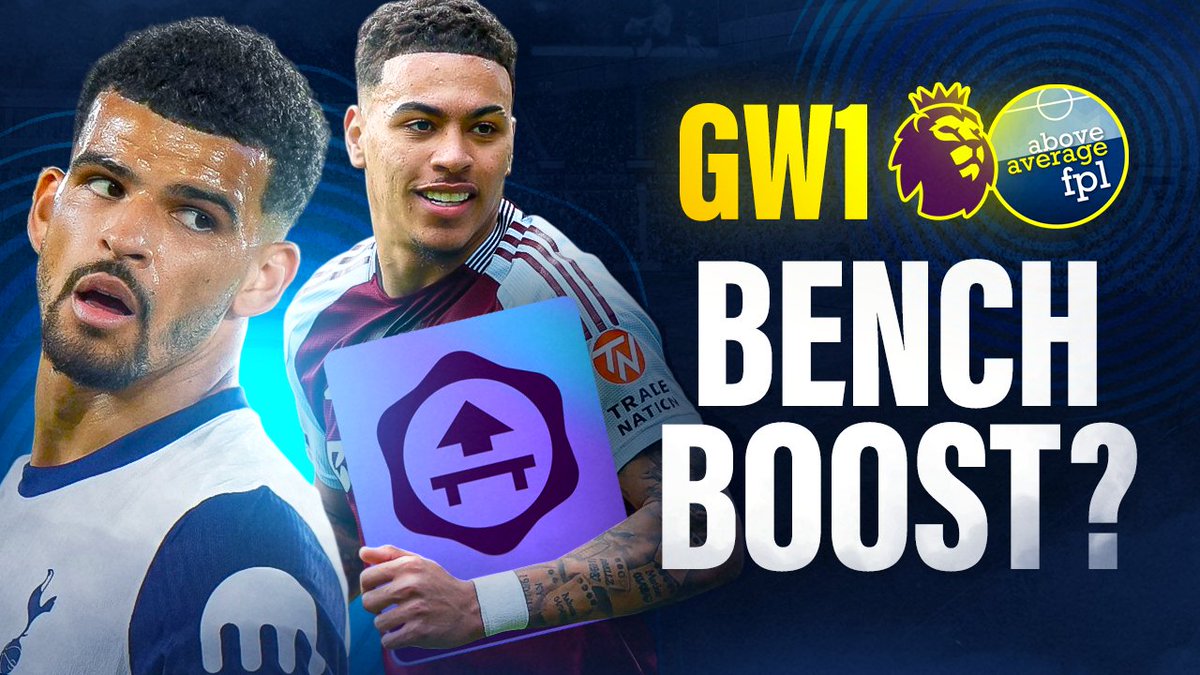 aboveaveragefpl's tweet image. ⚽ NEW EPISODE ⚽
Bench Boost GW1 - Crazy or Genius?
YouTube Premiere (9pm) - bit.ly/FPLBenchBoostG…
- The value of chips in GW1-19
- Sunderland enablers?!?
- Sacrifices & Compromises
JOIN THE MINI LEAGUE - 1WTCH2
Sponsored by @CryptoBlockDan 🔥
🎧 Audio Link below
#FPL…