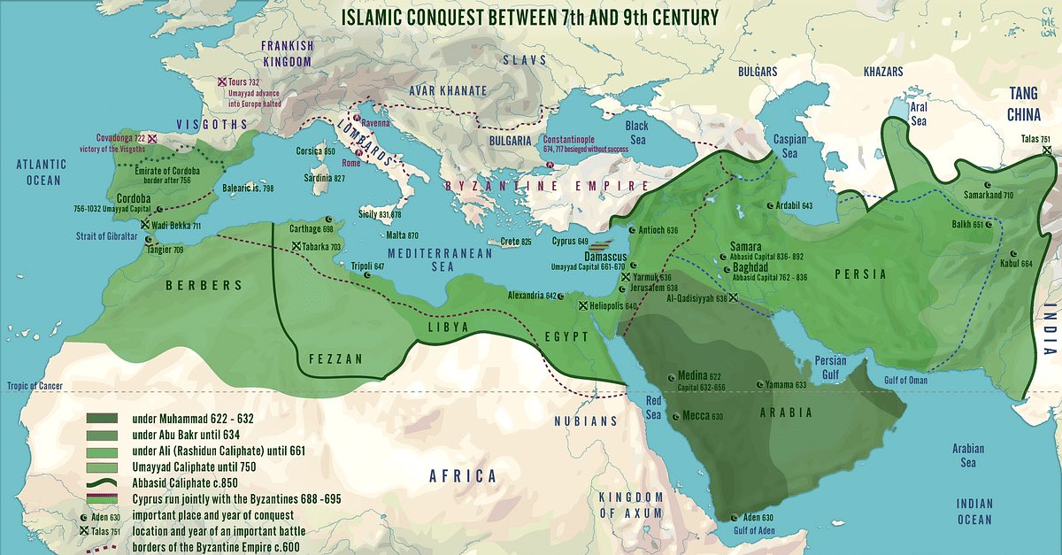 It’s absurd to claim that war in Islam has been defensive. Just look at the map—historically, it was Muslim armies that expanded into other nations, not the other way around. They even reached Spain. Do you really think Spain invaded Mecca?