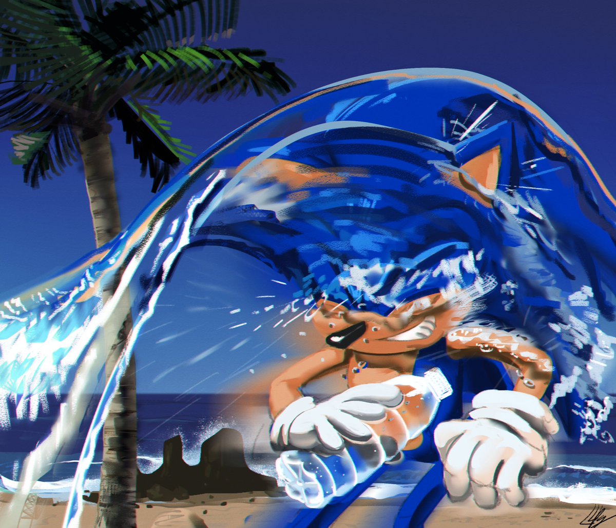 lemonade_pop's tweet image. Gotcha! 

#SonicTheHedgehog #sonicfanart