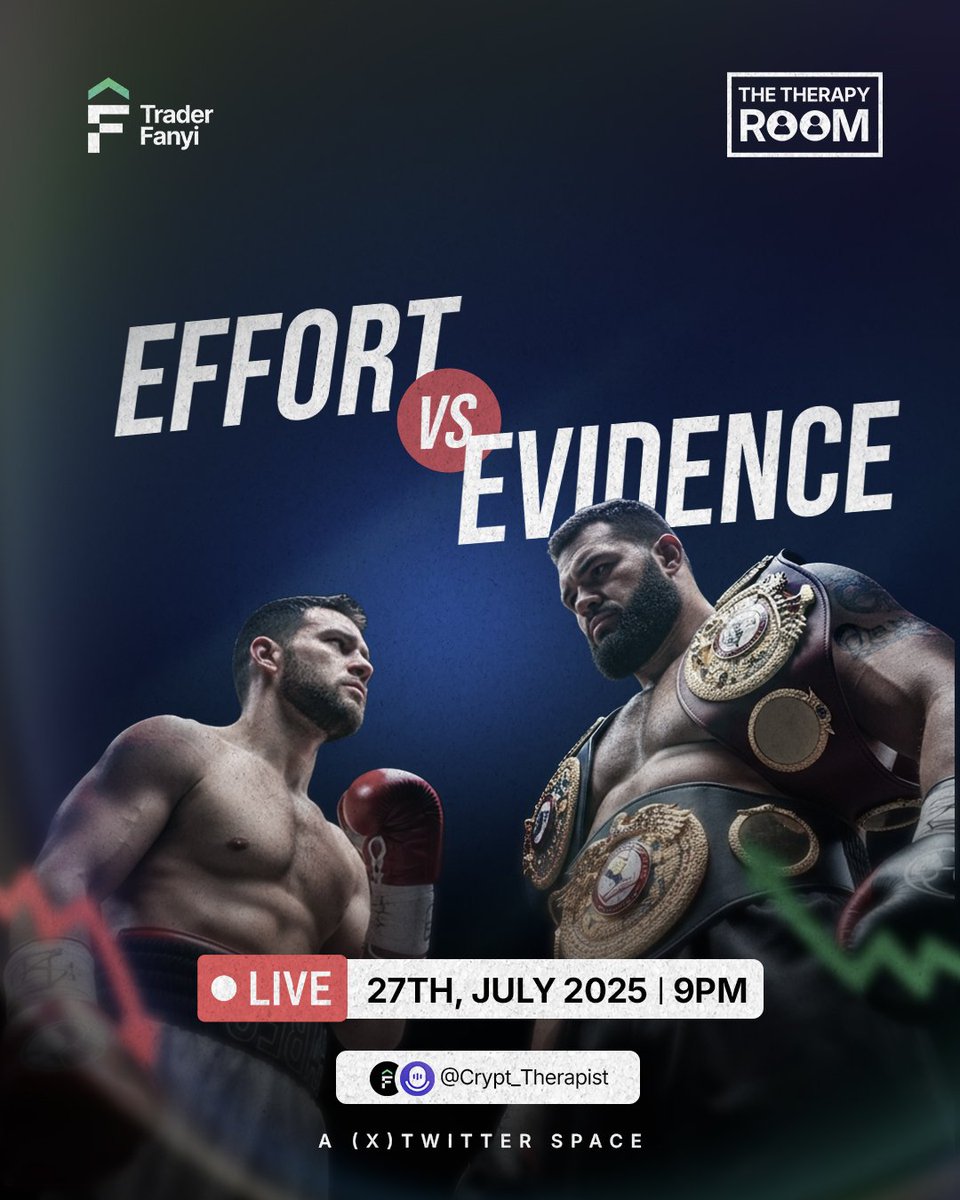 What do we really need to get the job done?

Should we focus on the effort we put into something or the reward that comes right after?

Tomorrow, we strip away the noise.

We’re asking the hard questions:
x.com/i/spaces/1YqJD…