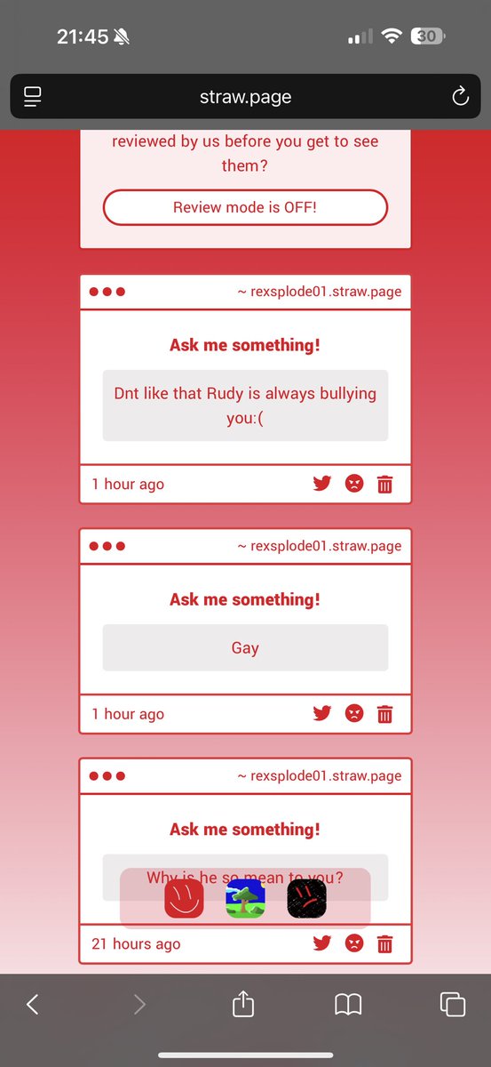 RexSplode01's tweet image. 1. I’m not gay mf I know it’s you Jason
2. Who isn’t bullying me at this point lmfao 😭😭 thanks for not liking their bullying ur a real one