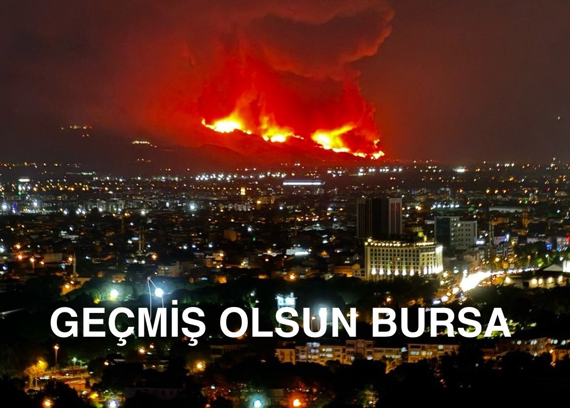 Bursa'da meydana gelen orman yangınlarından etkilenen tüm vatandaşlarımıza geçmiş olsun.