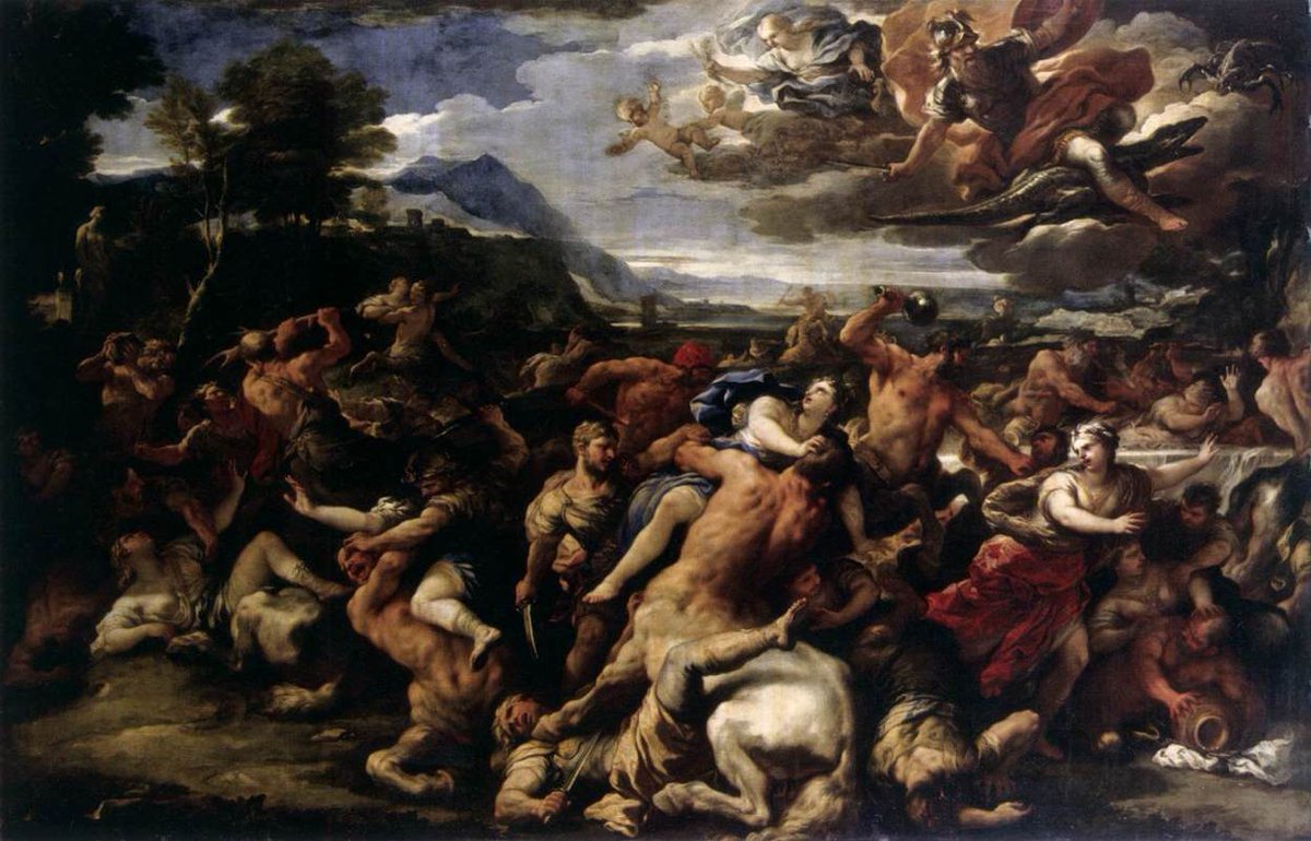ArtistGiordano's tweet image. The Battle between Lapiths and Centaurs wikiart.org/en/luca-giorda…