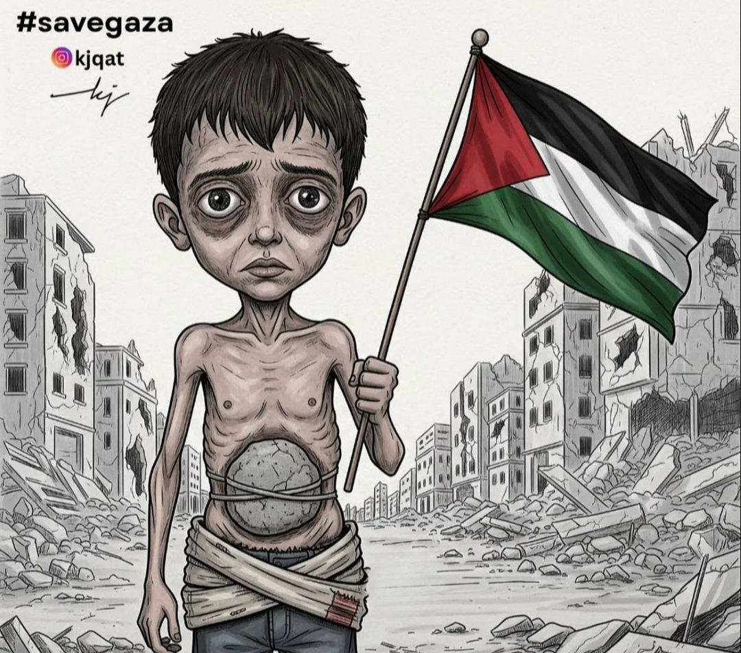 TrueTruth64's tweet image. The Prophet Muhammad (S.A.W) said, &quot;He is not a believer whose stomach is filled while his neighbor goes hungry&quot; 🥲

Long Live Palestine 🇵🇸 
#HungerIsNotAWeapon #IsraelTerroristState #GazaStarving #PedoPresident
