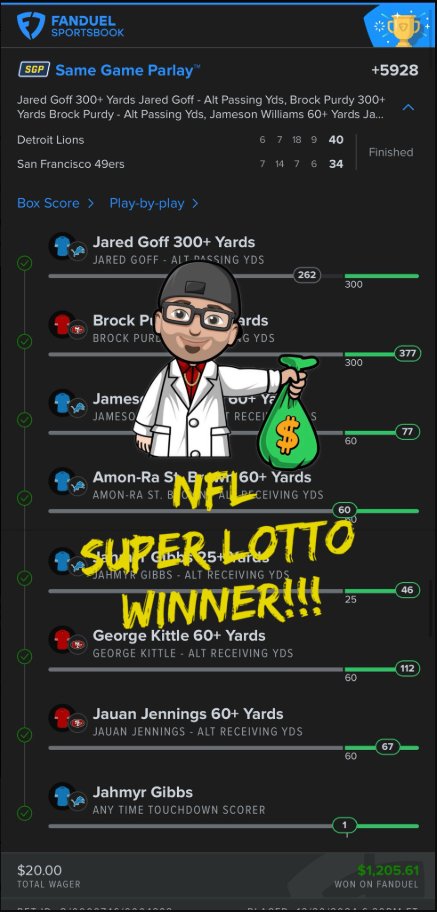 FanduelGuru777's tweet image. Hello FAM!!!!!!
NFL and NBA are weeks away - our VERY BEST seasons!!! 🔥🔥🔥🔥🔥🔥🔥
I am going to do a promo for the first 10 people to DM me today!! 💰💰💰
Huge discount for the first 10 people to DM me today!!!
You will get the full NBA and NFL season!!!
We CRUSHED NFL…
