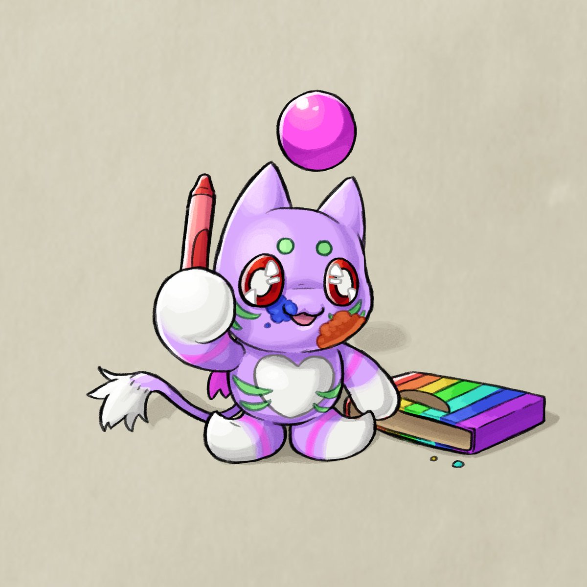 FossilFace_MH's tweet image. Eleventh attack of #artfight2025 is for ~windowsapologist!
Featuring their character, Furbchao! They saved the best tasting crayon until last, if you want it!
