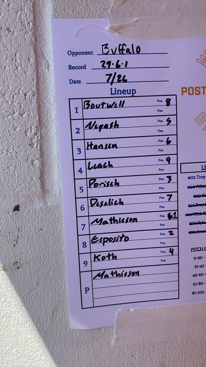 Win or go home! 1st pitch in 20