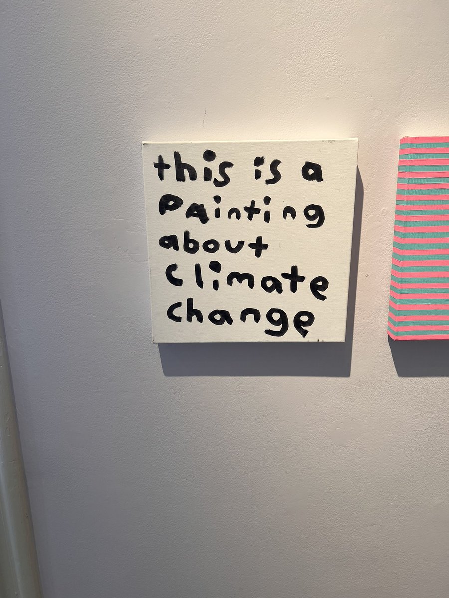 anthonymamore's tweet image. Proof that if your politics are “correct” anything you make will be considered “art” and hung in a museum.