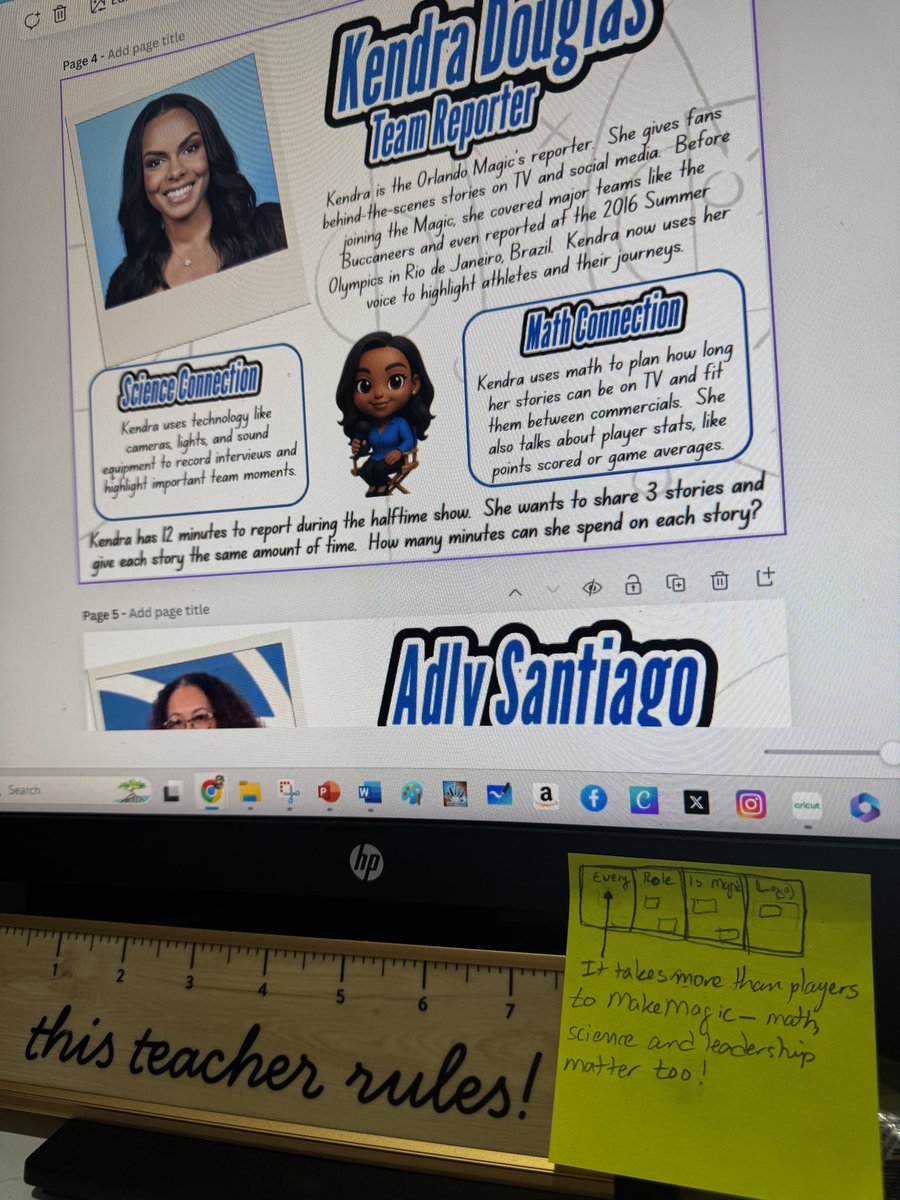 MrsLopezMagic's tweet image. Classroom Rebrand In Progress: Every Role Is Magic ππ©Άπ€ From an idea on a Post-It to design modeπ Stay tuned for the Classroom Rebrand reveal in 12 days! @OrlandoMagic @Kendra_Melinda #MakeItMagic #EverybodyIn (@canva is awesome π)
