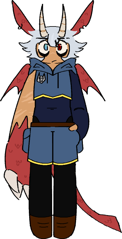 KYR0V's tweet image. new character for a oneshot do we like him
he pissed off a wizard so they fused his soul w a baby dragon (he's got a huge dragon phobia)