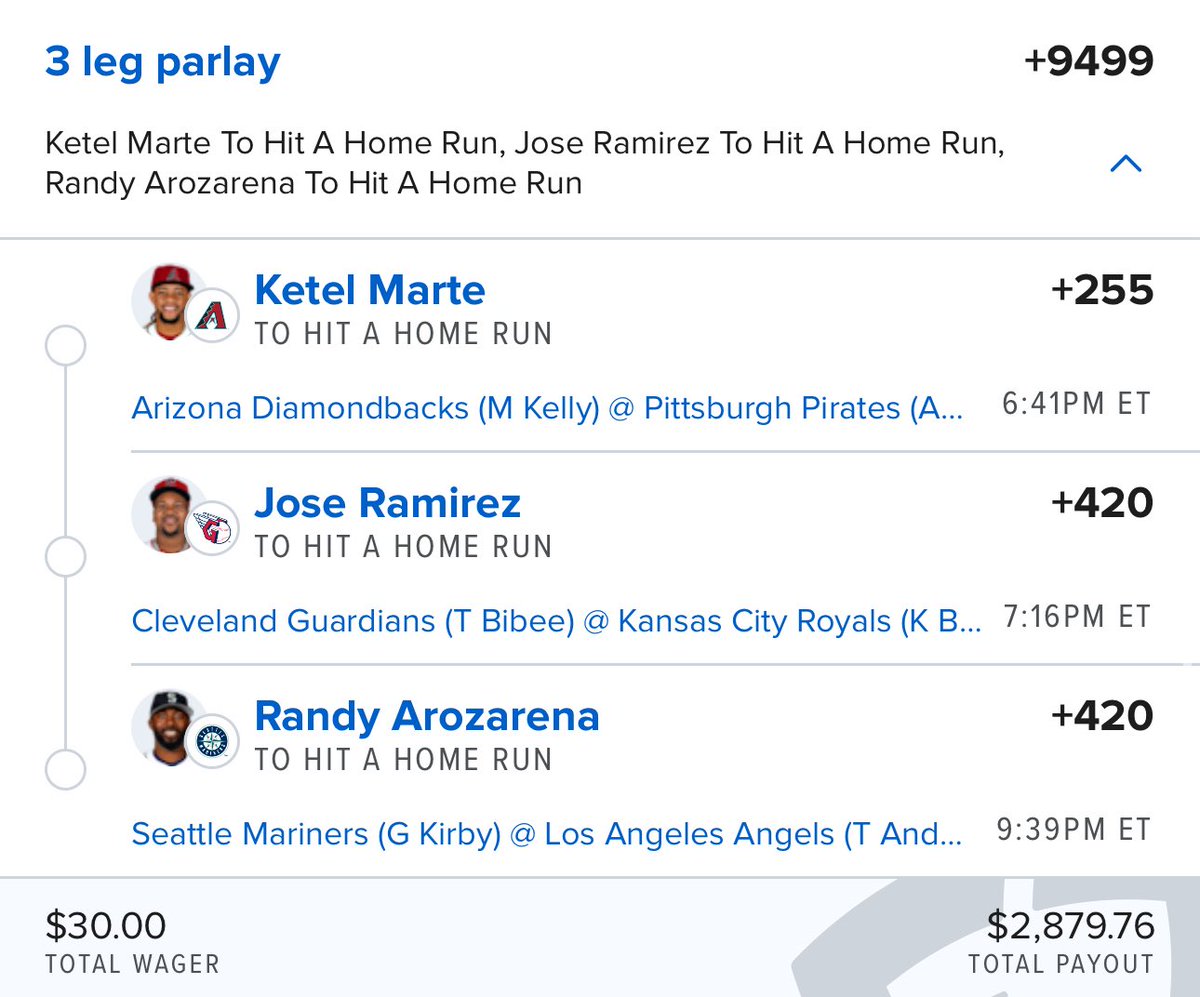 SmartPlaysDaily's tweet image. Saturday Night Dingers 💣 (+9499)
Get all my plays -> @VIPsmartplays